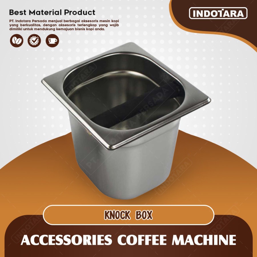 Tempat Ampas Kopi / Knock Box Coffee Stainless Steel - KB02