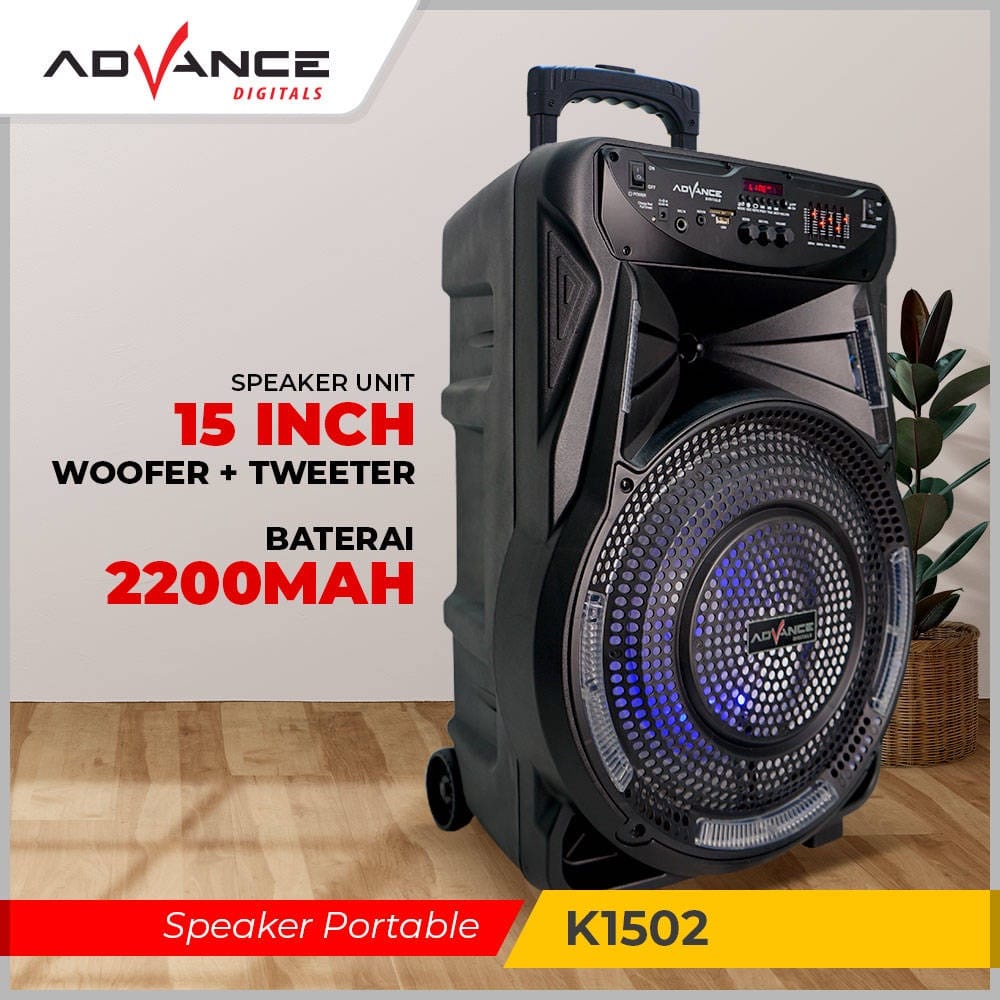 Advance Speaker Meeting Portable K1502 Bluetooth 15&quot;