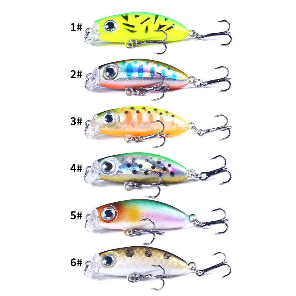 UMPAN PANCING MINNOW 42MM 3.1G UMPAN CASTING MODEL (MI146) TERSEDIA 6 WARNA