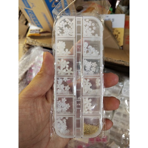 NAIL JEWELRY RESIN / HIASAN KUKU BUNGA KELOPAK5 PER SET