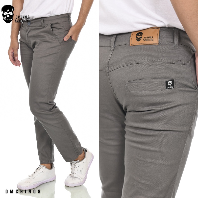 Celana Panjang Pria Chino Chinos Cinos Cino Pants Slim fit Outfit Distro Kantor Kerja Casual Harian Santai