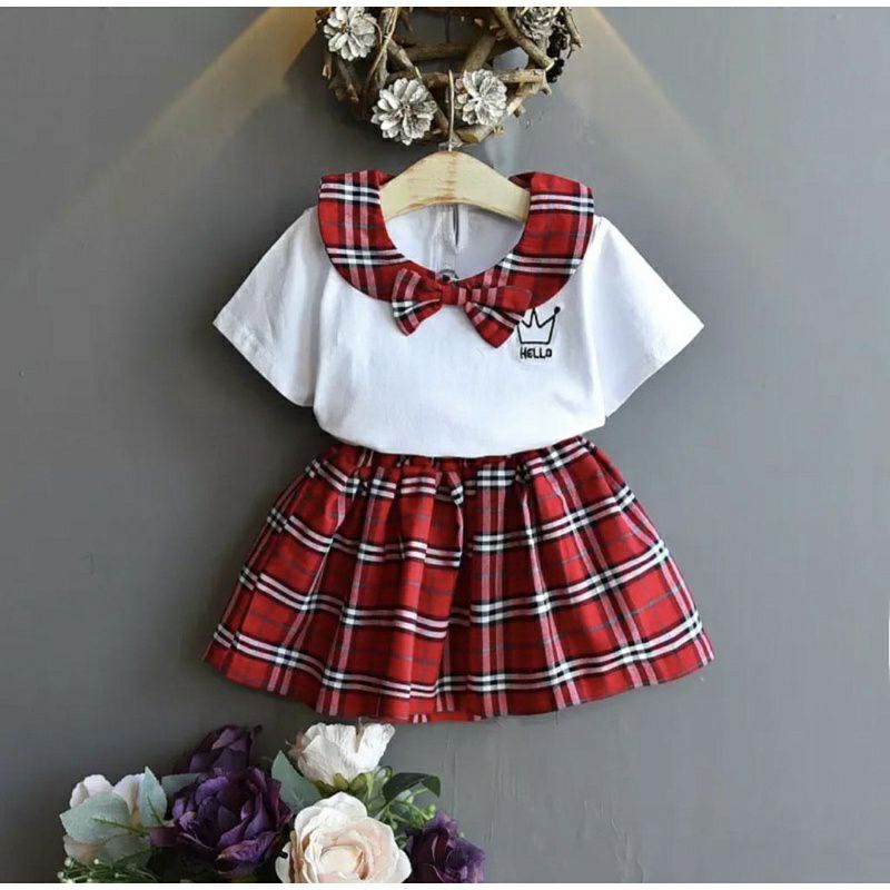 Dress Anak Pita 1-5 Tahun Setelan Anak Perempuan