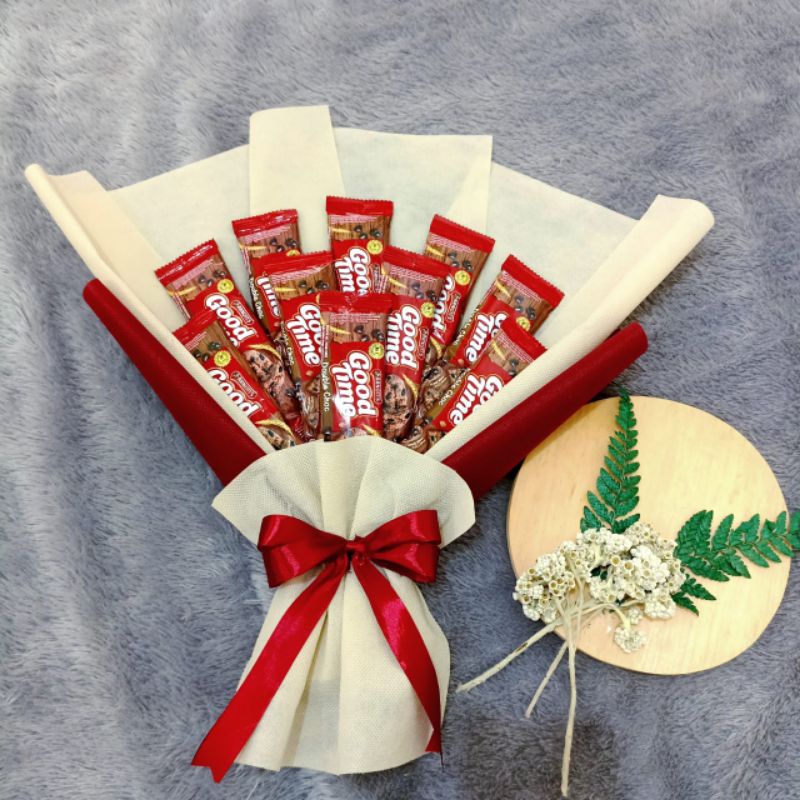 

buket Snack good time isi 10 hadiah wisuda ulang tahun orang tersayang