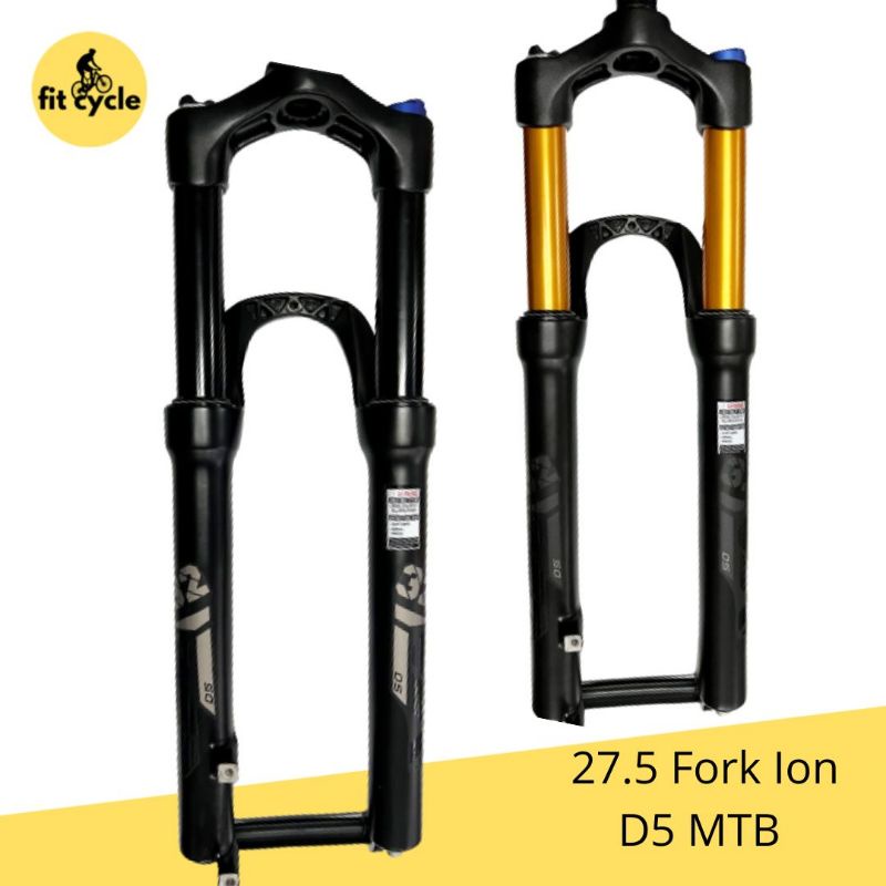 Fork MTB 27.5 ION D5 suspensi coil T120 lock