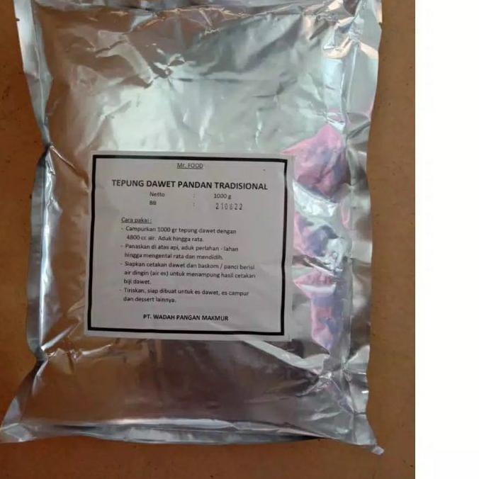 

Diskon✔️Tepung Dawet Tradisional Hijau Pandan Mr. Food 1000gr|KD2