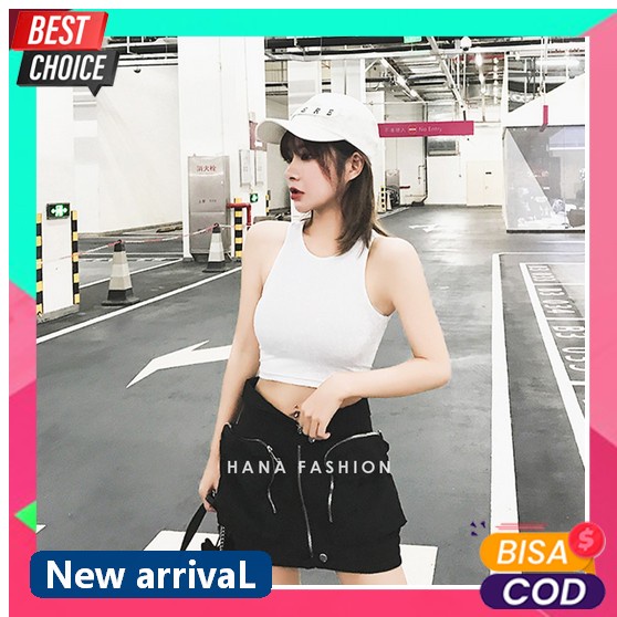 Kaos Tanktop Gianina Wanita/ Perempuan Cewek/ Cewe/ Lengan Panjang/ Pendek/ Motif Polos Bahan Adem C