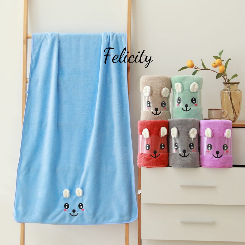 KUP - COD MURAH HANDUK/ TOWEL LUCU UKURAN JUMBO DESAIN   80 X 160CM