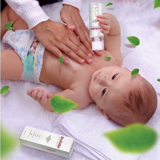 Doodle Telon Oil 100ml Aroma Green Tea Minyak Telon Doodle 100 ml