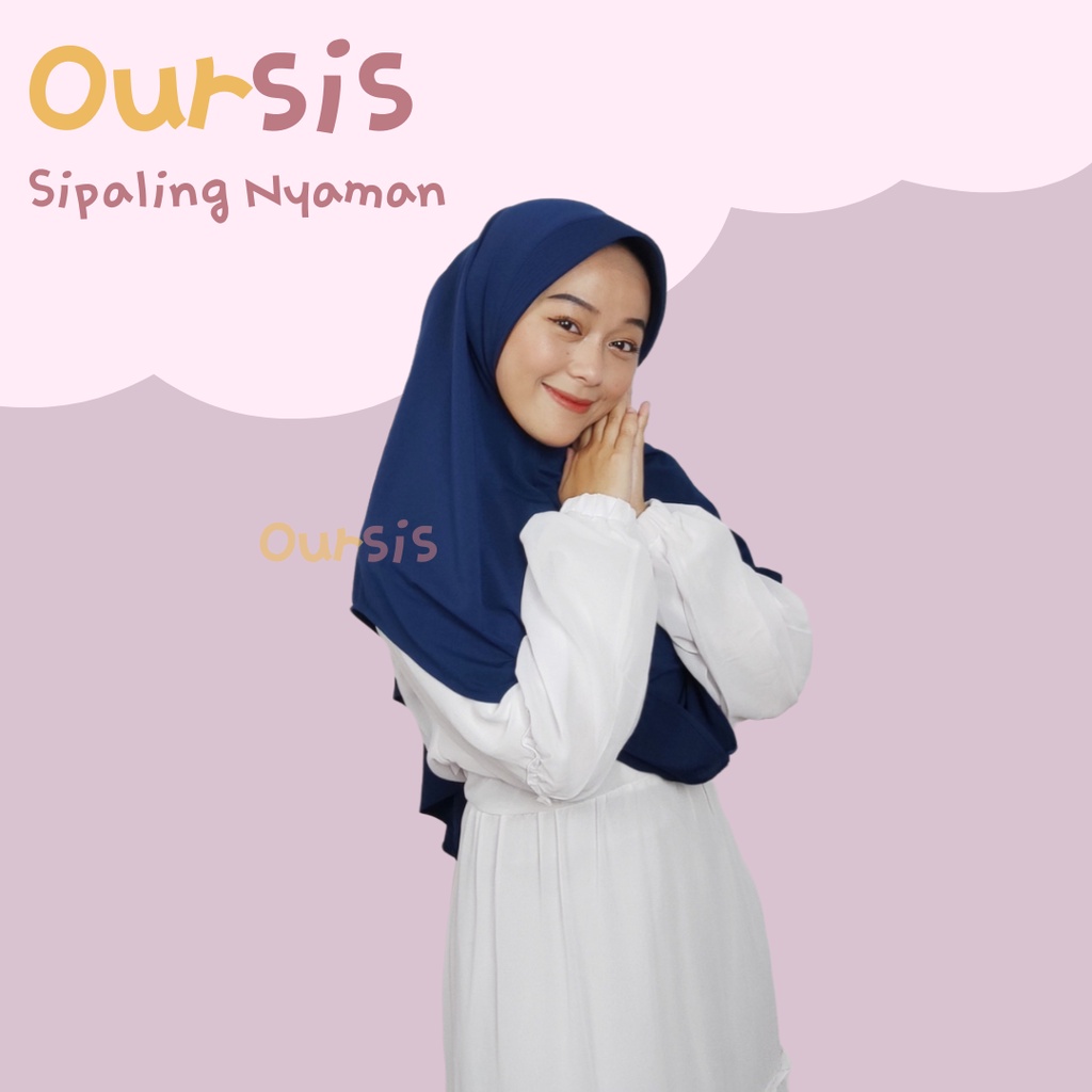 ᴏᴜʀꜱɪꜱ Khimar Sekolah Jersey Premium | SiPALING NYAMAN