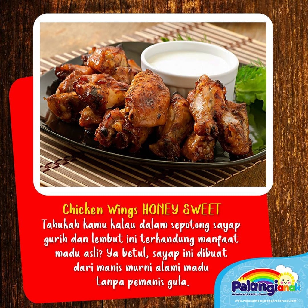 Chicken Wings Gluten Free Non Msg Non Pengawet Olahan Sayap Ayam Berbumbu Alami - Pelangi Anak Frozen Food Kemasan 400gr