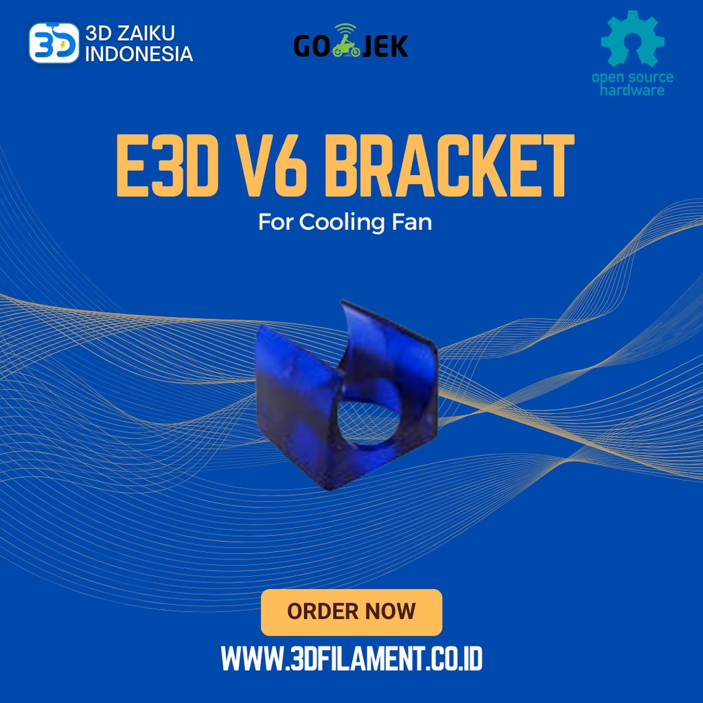 Reprap E3D V6 Cooling Fan Bracket