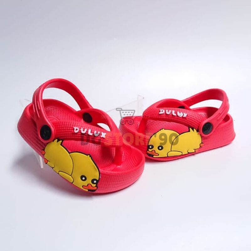 NEW Sandal Jepit Anak Tali Belakang Karakter Duck 20-25 510e