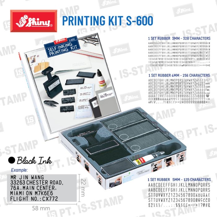 

Unik S-600 Shiny Printing Kit Stempel Kantor Diskon