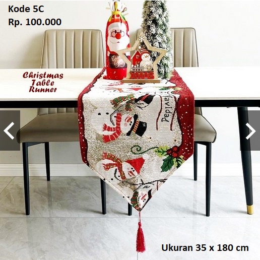 Taplak Meja Natal - TableRunner