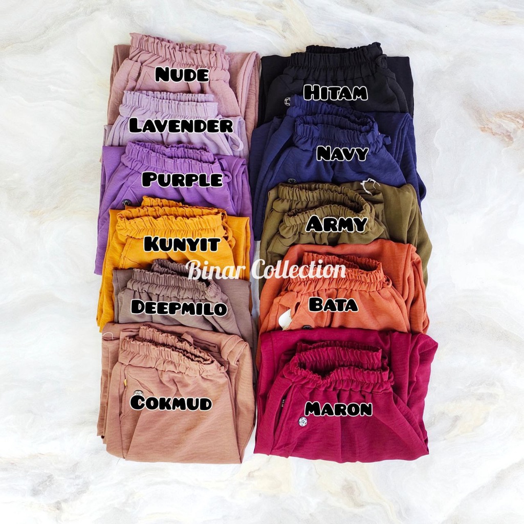 MB 04- Celana Kulot pendek 7/8 katun crinkle XL dan 3L / celana pendek wanita ibu Standar &amp; Jumbo harian santai murah nyaman