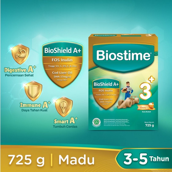 Susu Biostime HealthyWay KIDS 3+ 725 Vanilla Madu