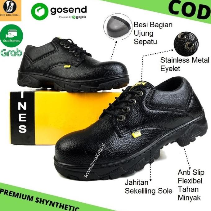 Sepatu Safety Pria Pendek Ujung Besi Septi Proyek Terlaris
