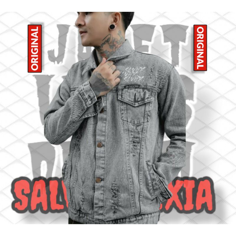 JAKET JEANS - JAKET LEVIS ABU DENIM - JAKET LEVIS - JAKET LEVIS ORI SLVHX