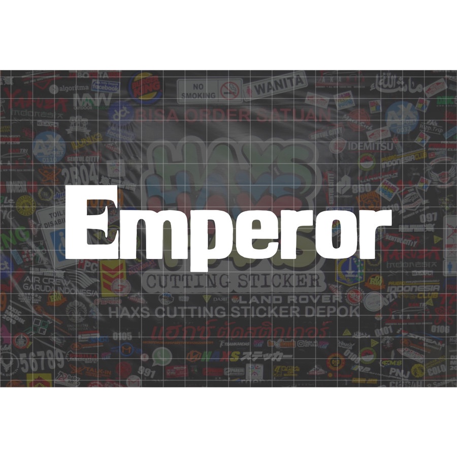 Cutting Sticker Emperor Ukuran 15 Cm Untuk Mobil