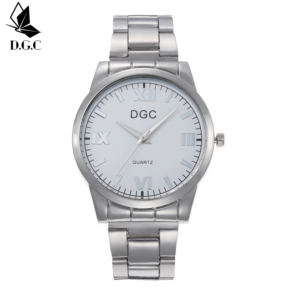 ✨DGC✨COD Jam Tangan Wanita Rantai Baja Tahan Karat Jam Tangan Wanita Premium Couple C96