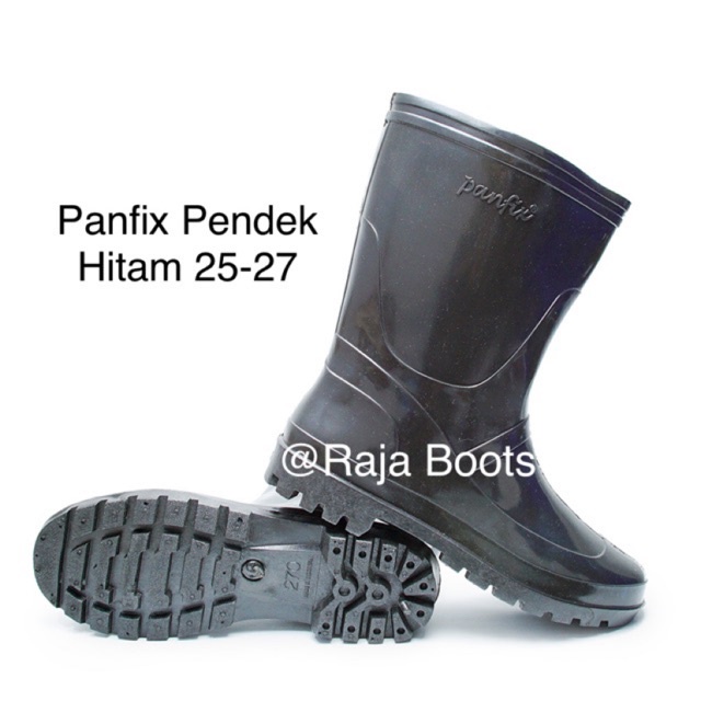 Sepatu Boot Pendek Termurah Panfix Boots Hitam