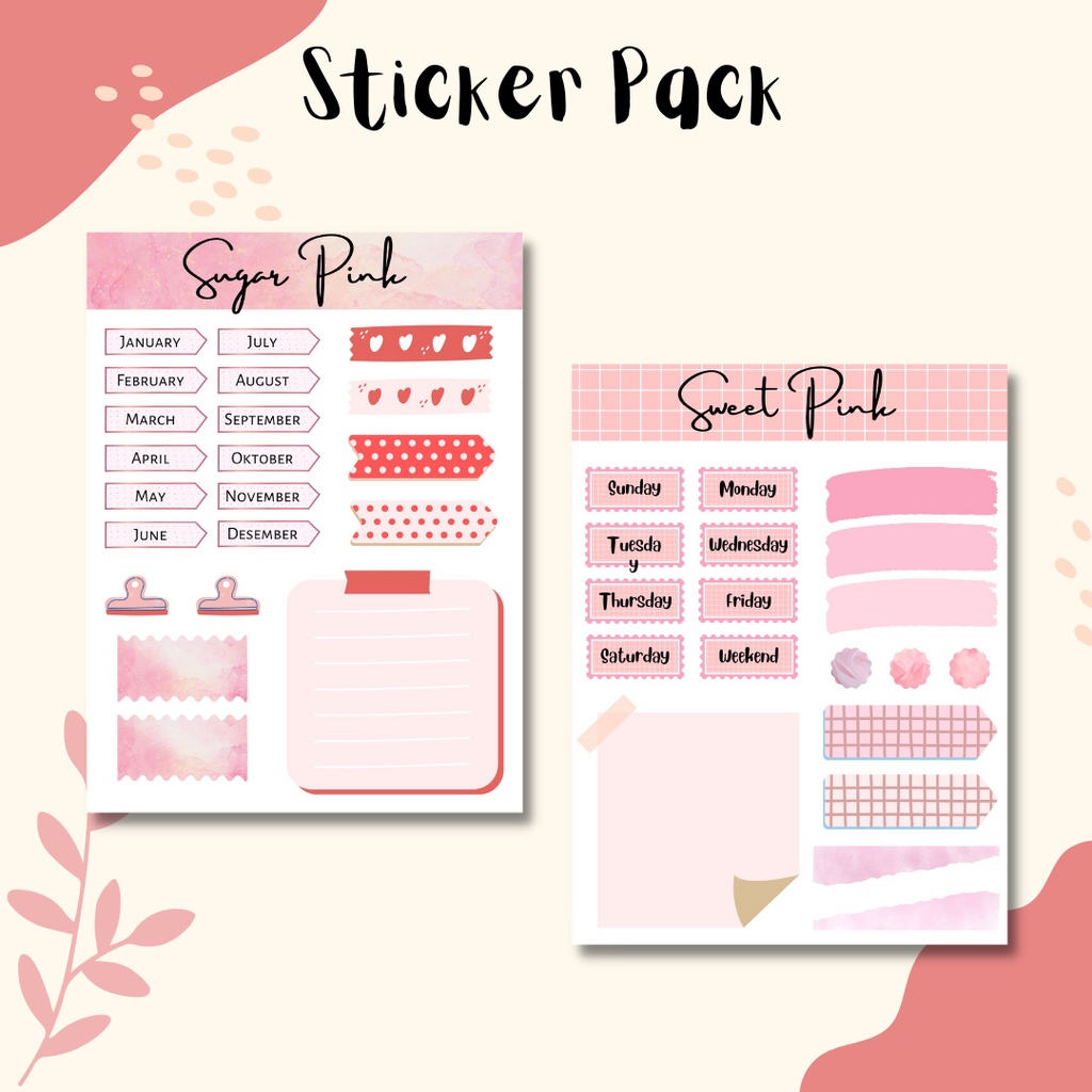 

Sticker Pack / Stiker Lucu / Stiker Cute / Stiker Tumblr / Aesthetic Sticker