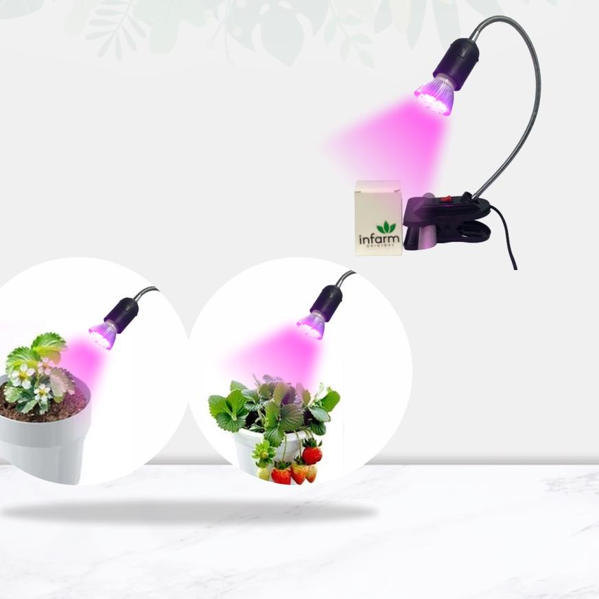 Update INFARM - Lampu Tanaman Pengganti Matahari Spectrum Grow Light UV Indoor 국