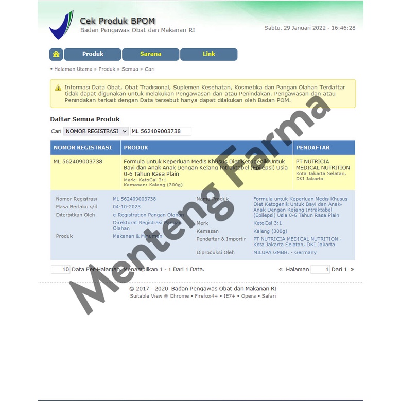 KetoCal 3:1 Plain 300 Gram - Susu Formula Ketogenik Bayi dan Anak 0-6 Tahun dengan Indikasi Epilepsi