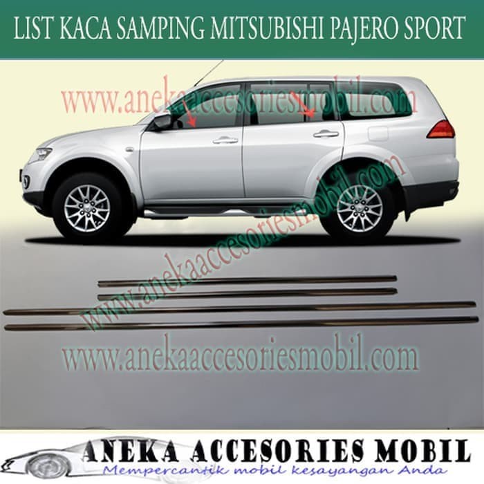 [READY] List Lis Kaca Samping Pajero Sport 2009-2015 Packing Pipa / Perlengkapan Variasi Mobil Murah