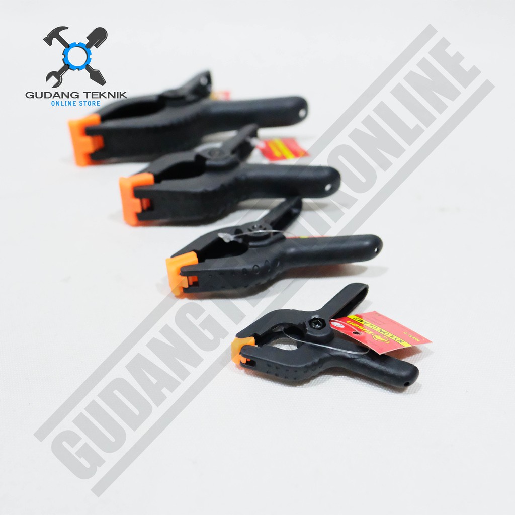 Klem PER Alat Klip Penjepit Kayu Besi 2&quot; 3&quot; 4&quot; 6&quot; BISON / Spring Clamp Klip Jepit Backdrop Studio 2 Inch 3 Inch 4 Inch 6 Inch BISON