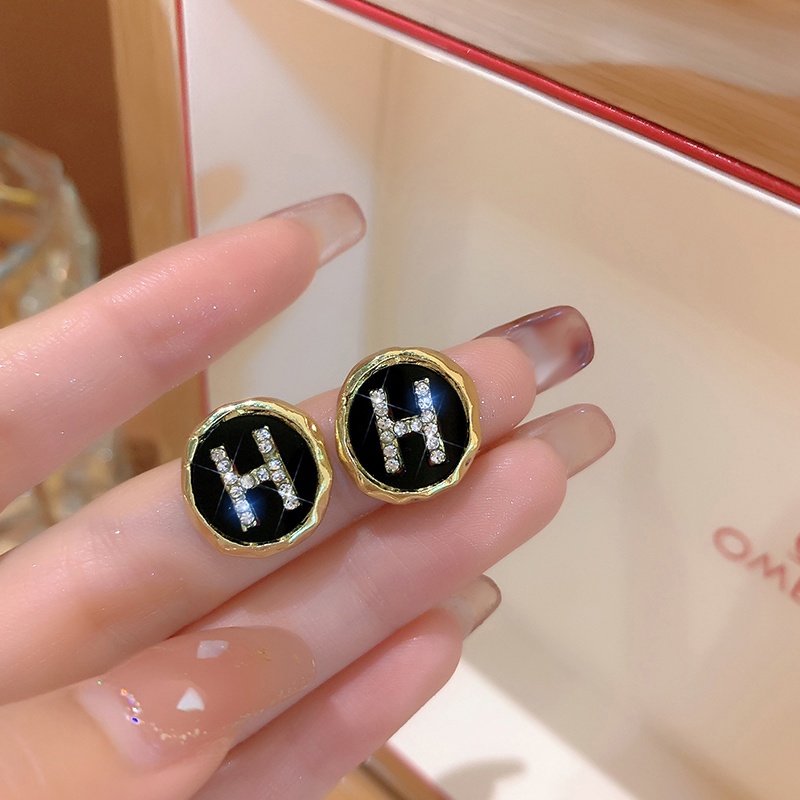 Anting Tusuk Desain Bintang Hias Berlian Gaya Korea Untuk Wanita