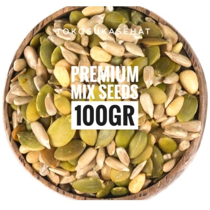 

Raw Mix Seeds Organic -100gr (Sunflower Seeds + Pumpkin Seeds) Cemilan Snack Sehat