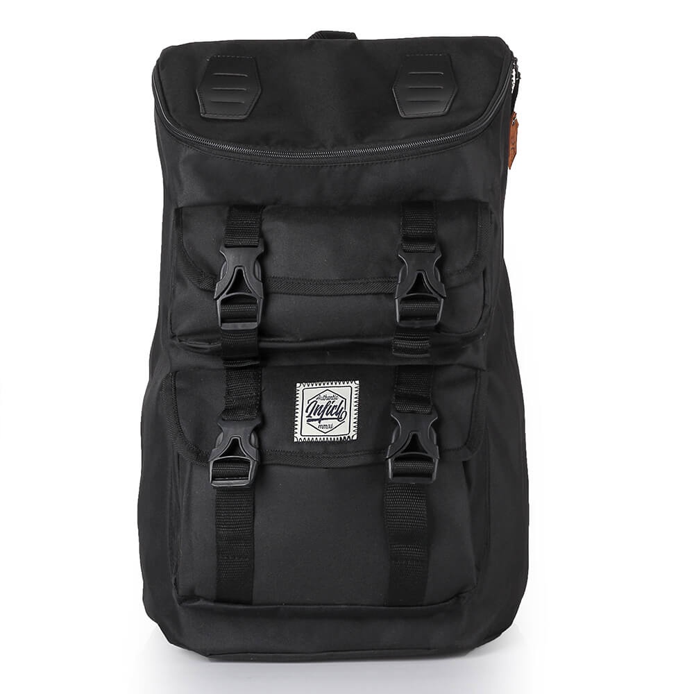 STRIKE BLACK |ManNeedMe x INFICLO| Tas Ransel Pria Backpack Tas Punggung ORIGINAL FREE RAINCOVER