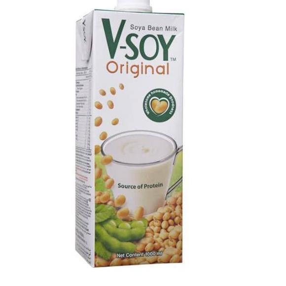 

trxLl2L6--KHAS Best Seller Vsoy Original Soybean Milk susu kedelai 1Liter