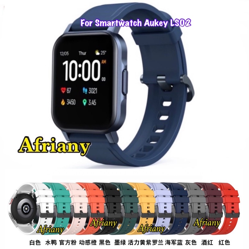 Strap Aukey Smartwatch LS02 Rubber Tali Jam Tangan