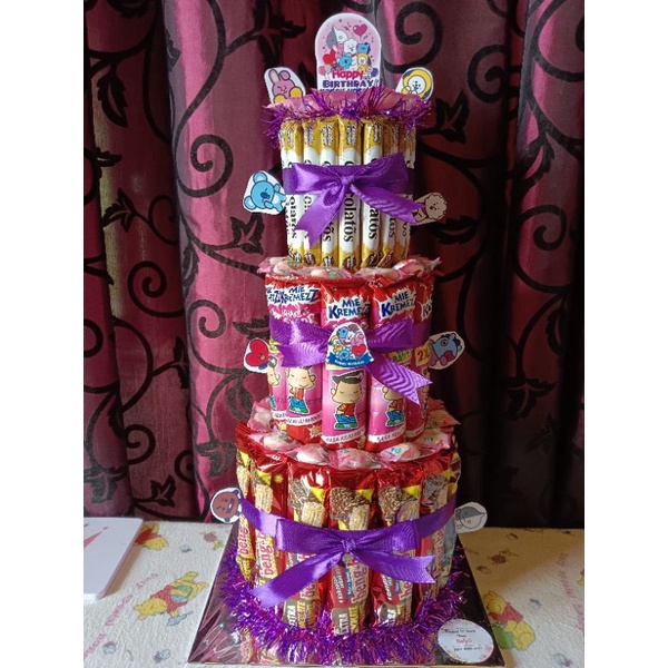 

SNACK TOWER ULANG TAHUN/ SNACK TART /HADIAH / HAMPERS /MURAH