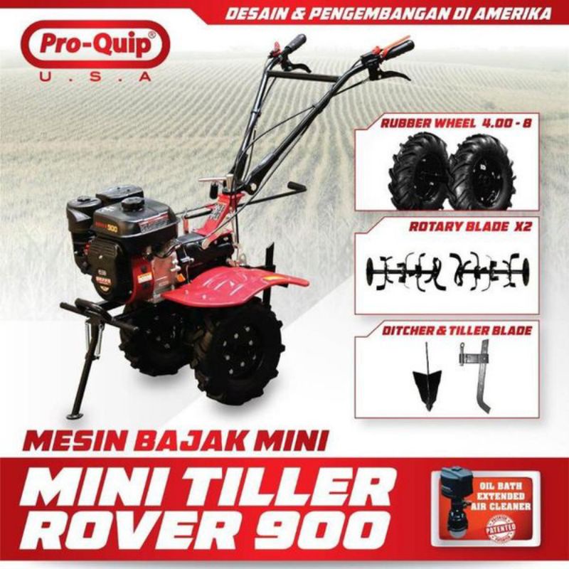 Tracktor Mini Tiller Proquip Rover 900 Traktor Pro-Quip Bajak Ladang Sawah