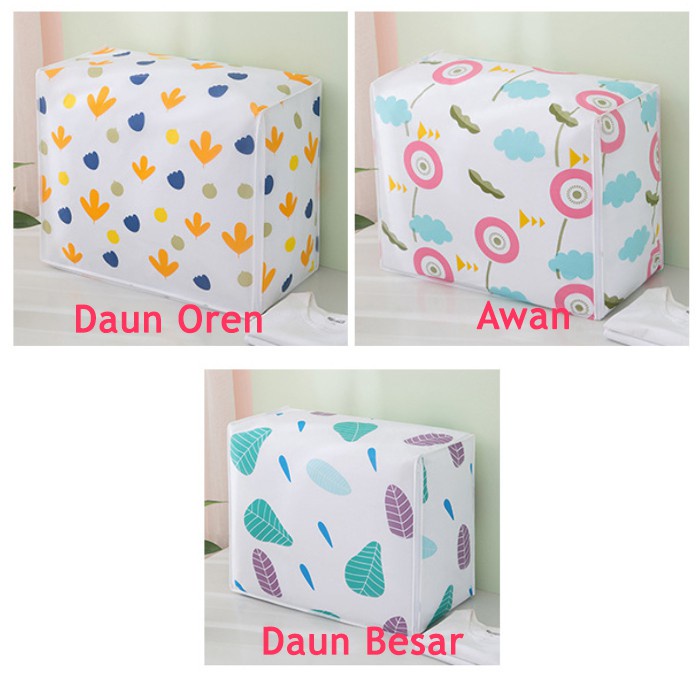 Storage Box Baju Organizer Plastik Tempat Penyimpanan Bedcover Selimut Pakaian Serbaguna