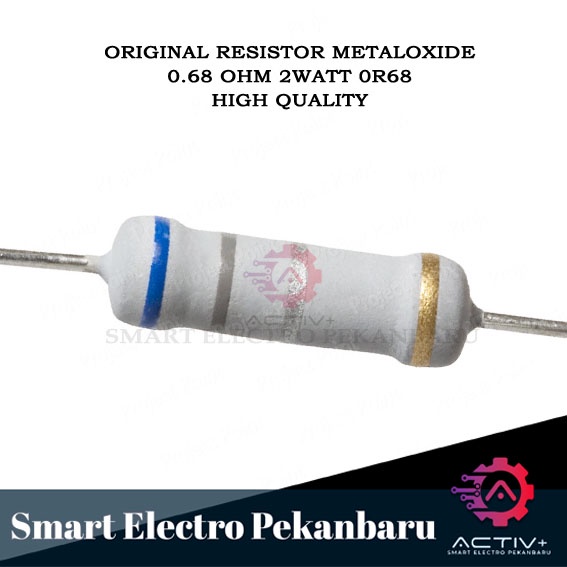 ORIGINAL RESISTOR 0R68 2W 0.68 OHM Metal Oxide 5% 0.68OHM 2 WATT 0,68 2 W RESISTOR 2WATT 0.68OHM 0R6