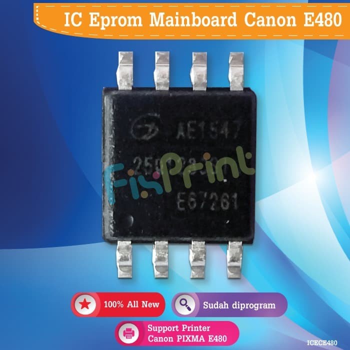 Main Ic Eprom Eeprom Canon E480 Resetter Counter Mainboard Printer E480
