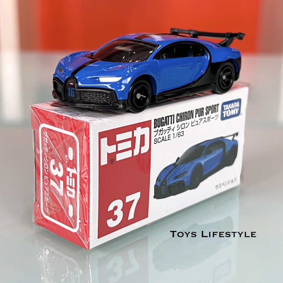 Mobil Tomica Diecast 37 Bugatti Chiron Pur Sport