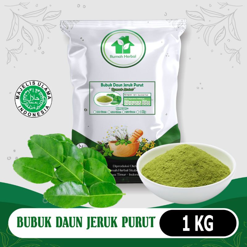 

bubuk daun jeruk purut murni kemasan 1kg