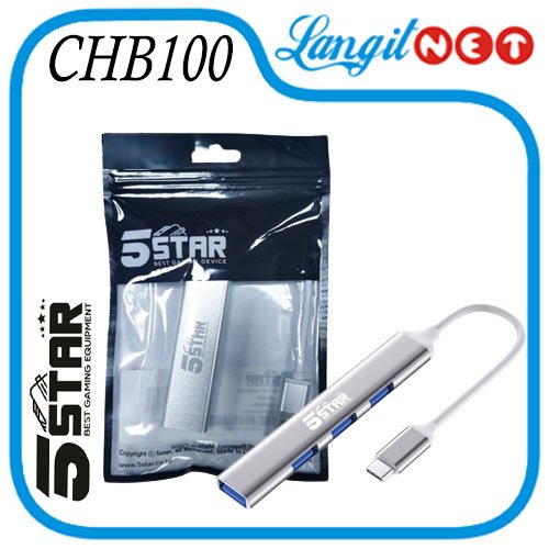 CHB100 5STAR TYPE C TO USB3.0 x 1 plus USB2.0 x 3 CONVERTER