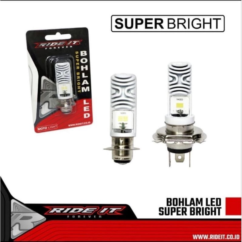 Bohlam lampu depan ride it H4 dan H6