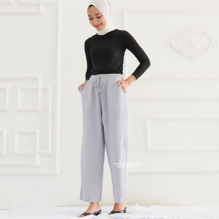 ㆊ DEYAN - Kulot pants crincle // kulot wanita HOT ITEM 2487 ❅
