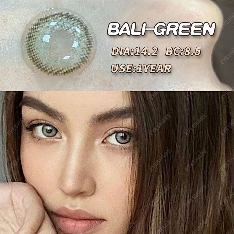 [✅COD]  Sepasang Softlens / Kontak Lensa berwarna soflen ukuran 14.0mm-14.5mm kecil softlens mata korea normal minus (0.00) GEM BRILLIANT BLUE /harian color