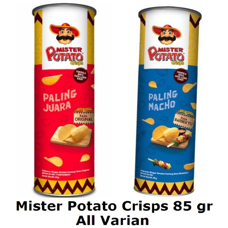 

Mister Potato Crisps 80 gr All Varian