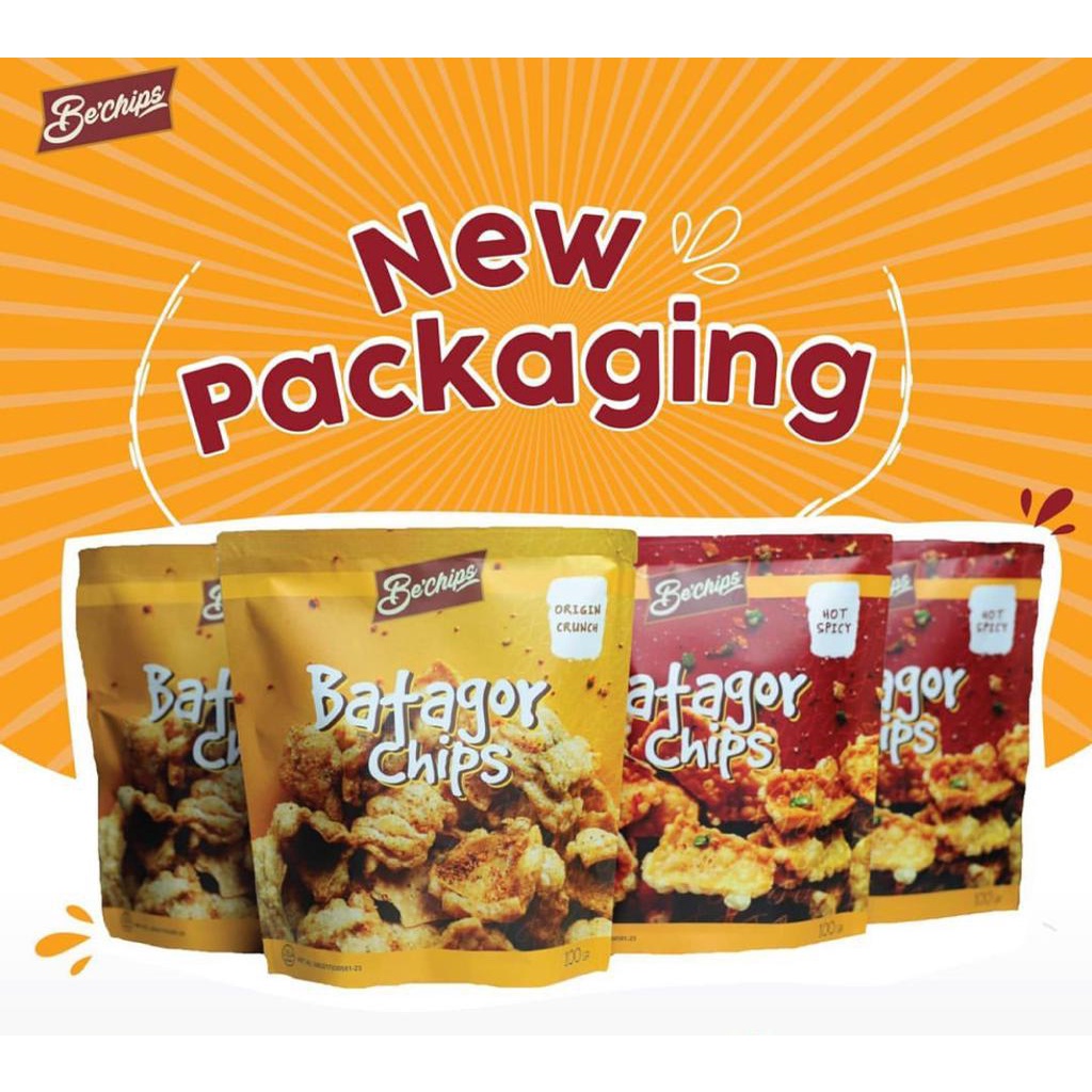 Batagor Kering BeChips Super Crispy Khas Bandung Extra Bumbu Kacang 70 g