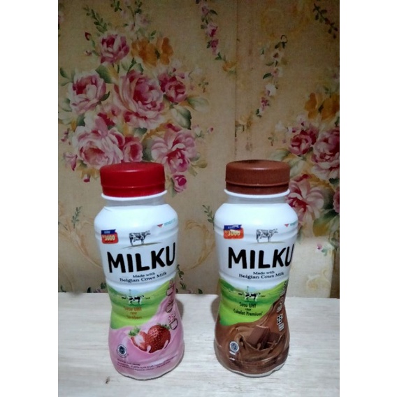 

Milku Susu UHT Coklat-Stroberi-original Botol 200ml