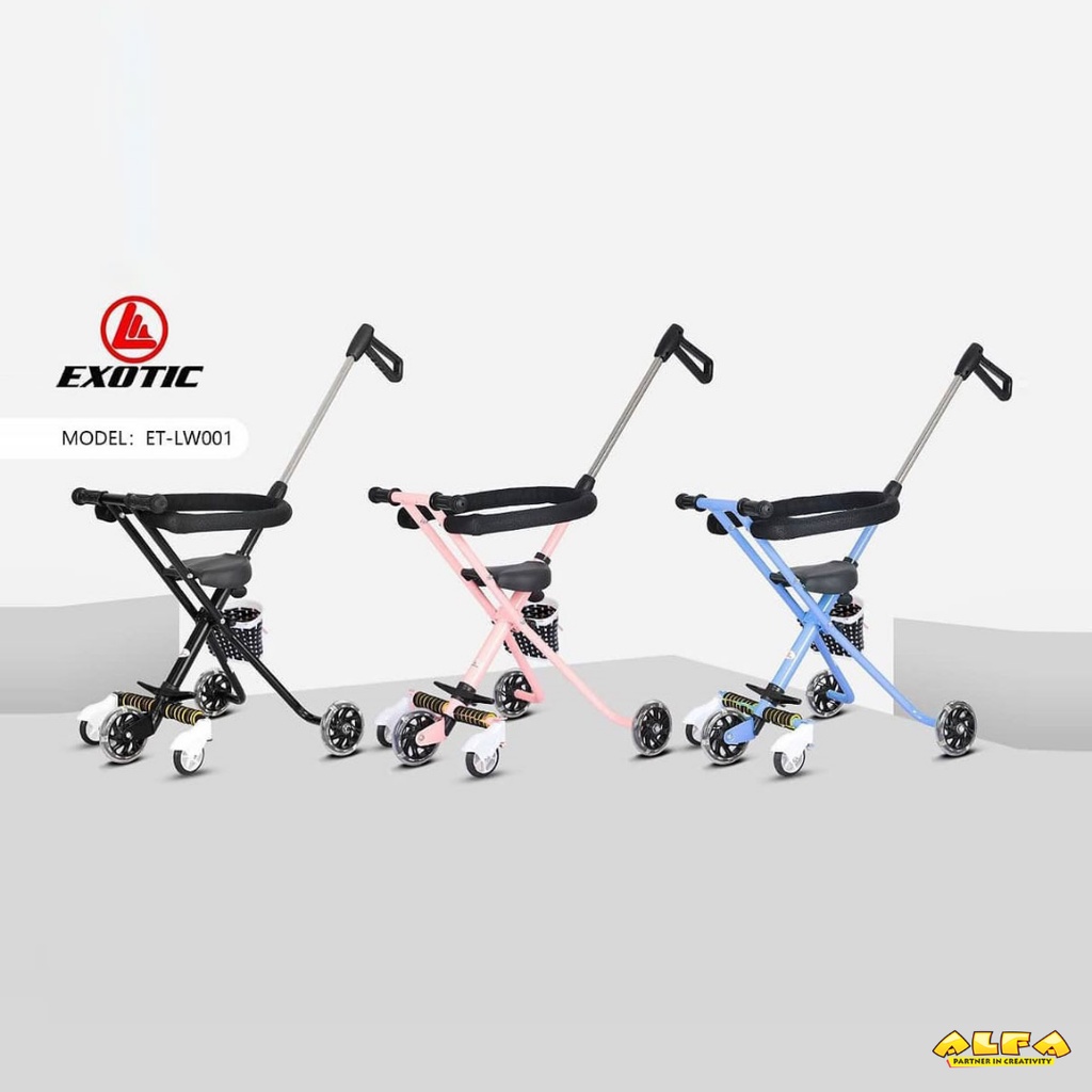 Toko Mainan ALFA Baby Stroller EXOTIC Roda 5 ET-LW001
